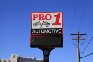 Auto Repair Sign in Reno, NV | Pro 1 Automotive